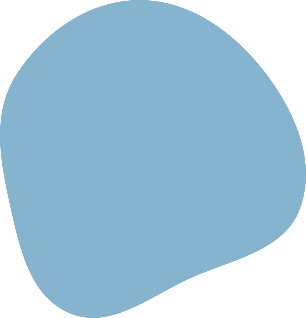Blue background blob